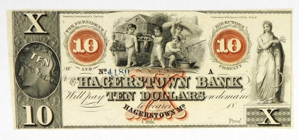 HAGERSTOWN, MD $10 OBSOLETE NOTE
