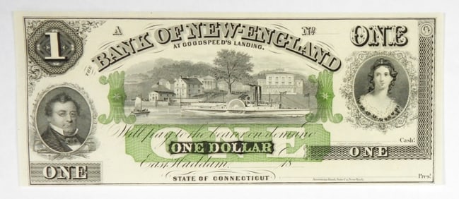 BANK OF NEW ENGLAND $1 OBSOLETE