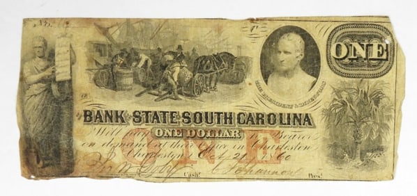 SOUTH CAROLINA $1 OBSOLETE NOTE