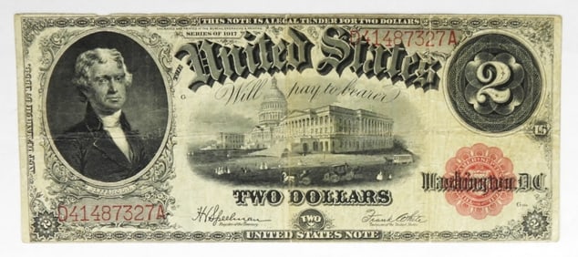 1917 $2 UNITED STATES LEGAL TENDER NOTE
