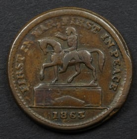 1863 FIRST IN WAR FIRST IN PEACE TOKEN