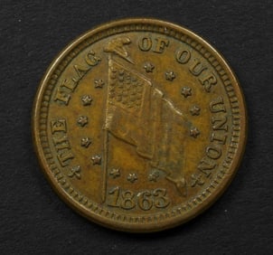 1863 THE FLAG OF OUR UNION TOKEN
