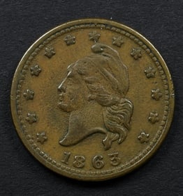 1863 ARMY & NAVY CIVIL WAR TOKEN