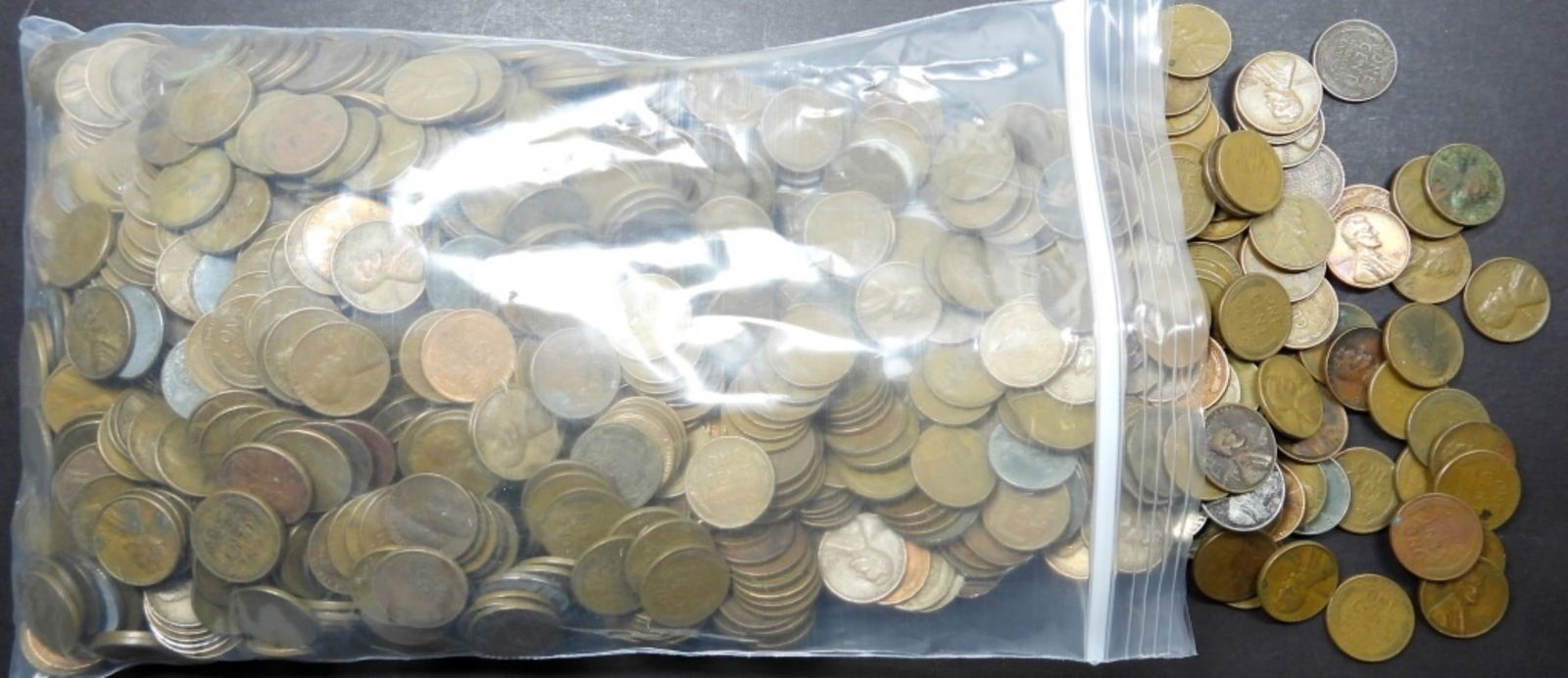 1000 MIXED DATE WHEAT CENTS (1 of 2)