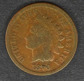1870 INDIAN HEAD SMALL CENT