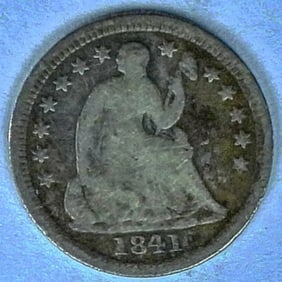 1841 LIBERTY SEATED HALF DIME