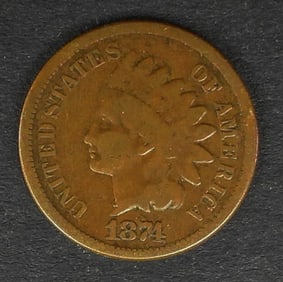 1874 INDIAN HEAD CENT