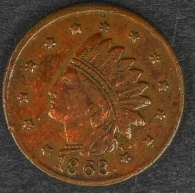 1863 CIVIL WAR TOKEN - NEWARK NJ
