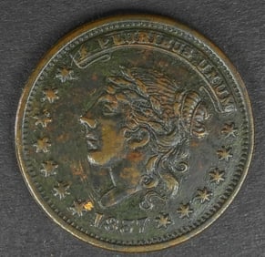 GEORGE A JARVIS WINE & TEA DEALER TOKEN