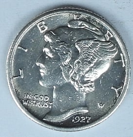 1927 MERCURY DIME