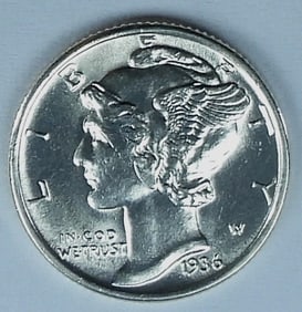 1936 MERCURY DIME