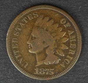 1875 INDIAN HEAD CENT