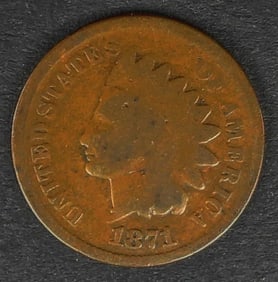 1871 INDIAN HEAD CENT