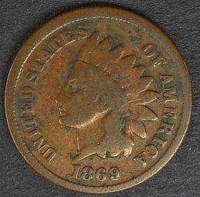 1869 INDIAN HEAD CENT