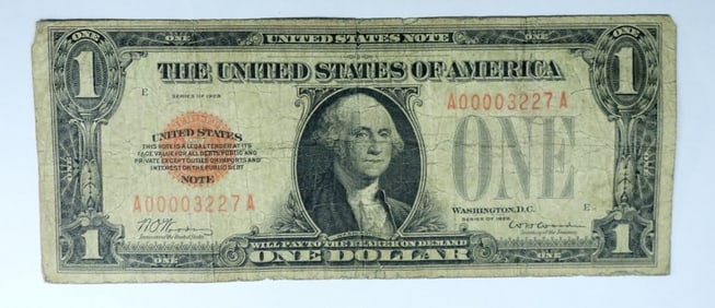 1928 $1 RED SEAL (FUNNY BACK)