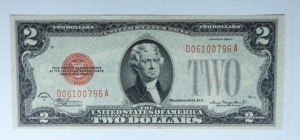1928 D $2 RED SEAL