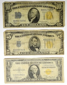 $1,$5,$10 NORTH AFRICA SILVER CERTIFICATE