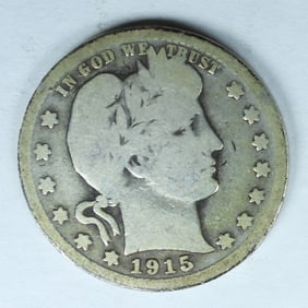1915-S BARBER QUARTER