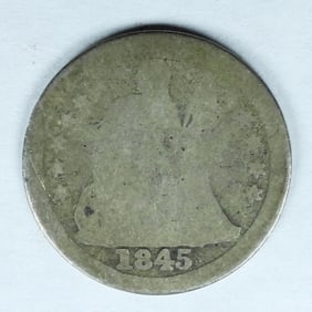 1845-O SEATED DIME