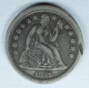 1841-O SEATED DIME