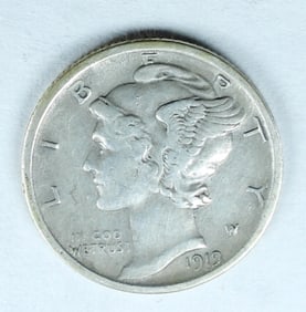 1919-D MERCURY DIME