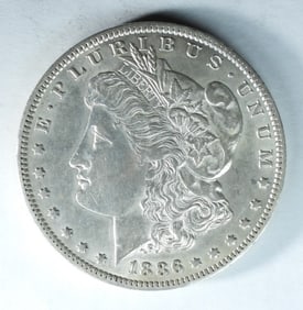 1886-O MORGAN SILVER DOLLAR