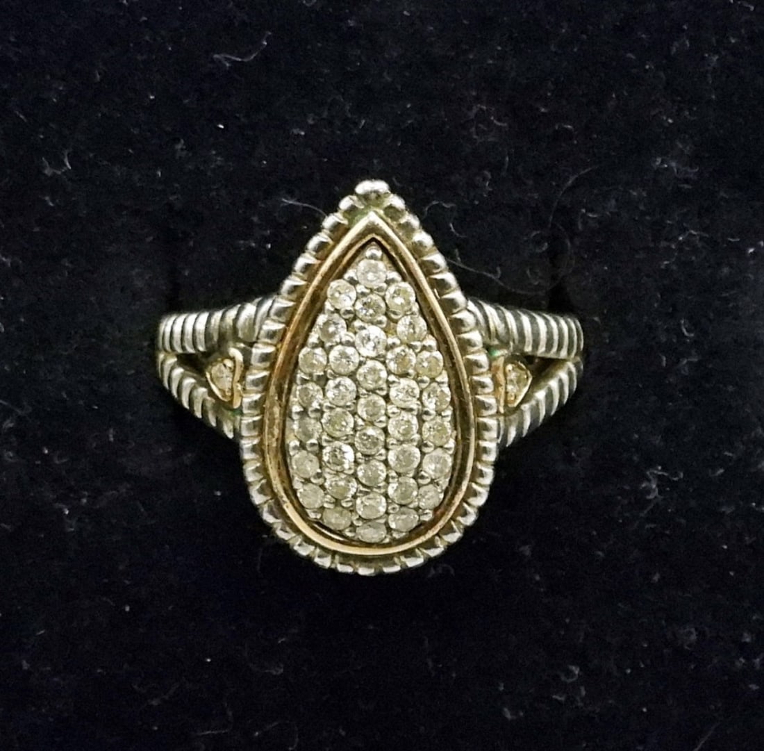 14k/925 DIAMOND/MOISSANITE RING (1 of 4)