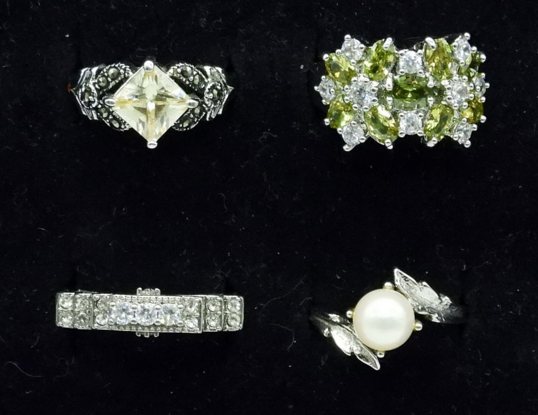 (4) STERLING BRIDAL RINGS (1 of 2)