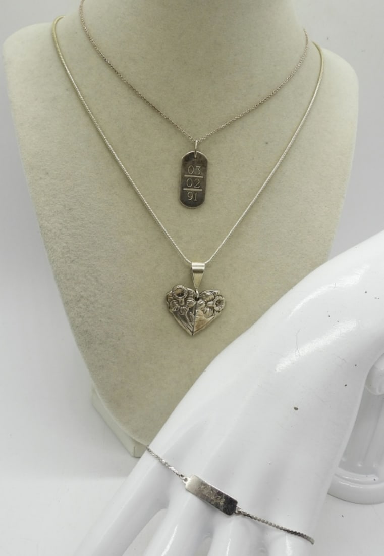 STERLING NECKLACES & BRACELET (1 of 1)