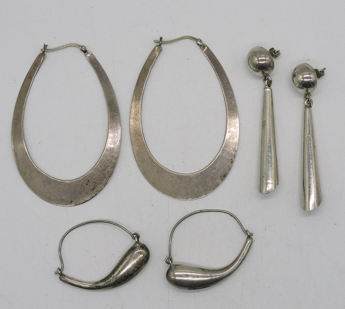 Vintage Solid Sterling Earrings (1 of 1)