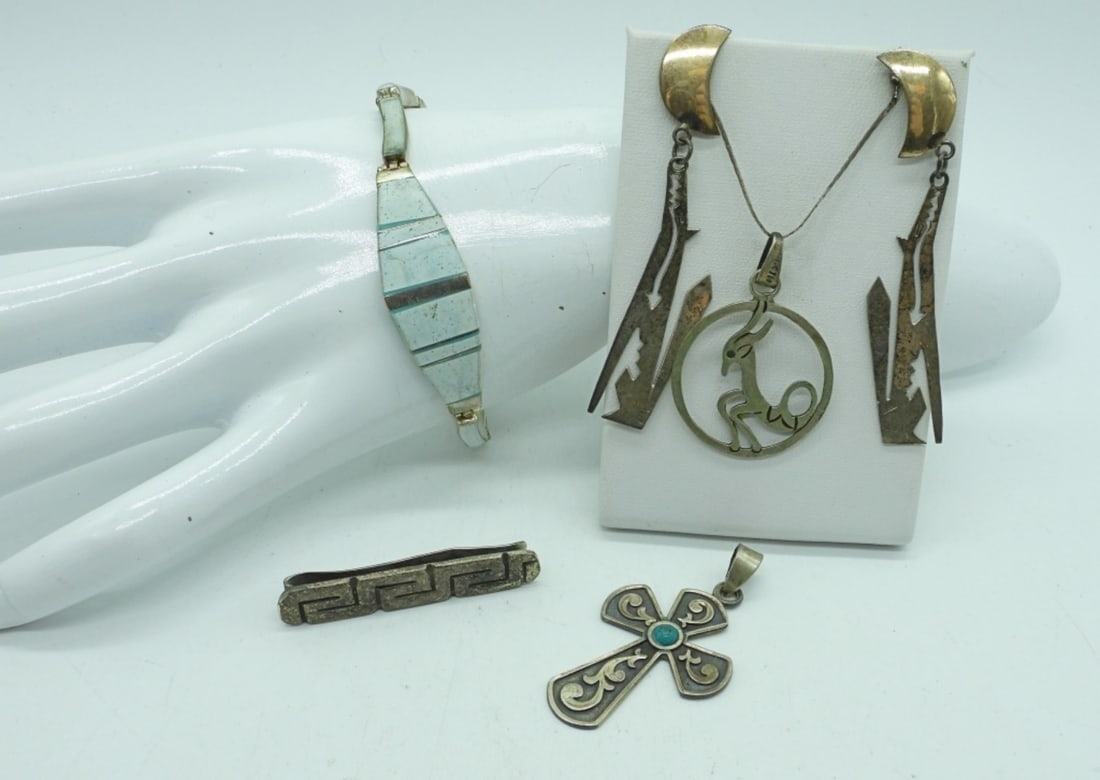 MISC. STERLING MEXICO JEWELRY (1 of 2)