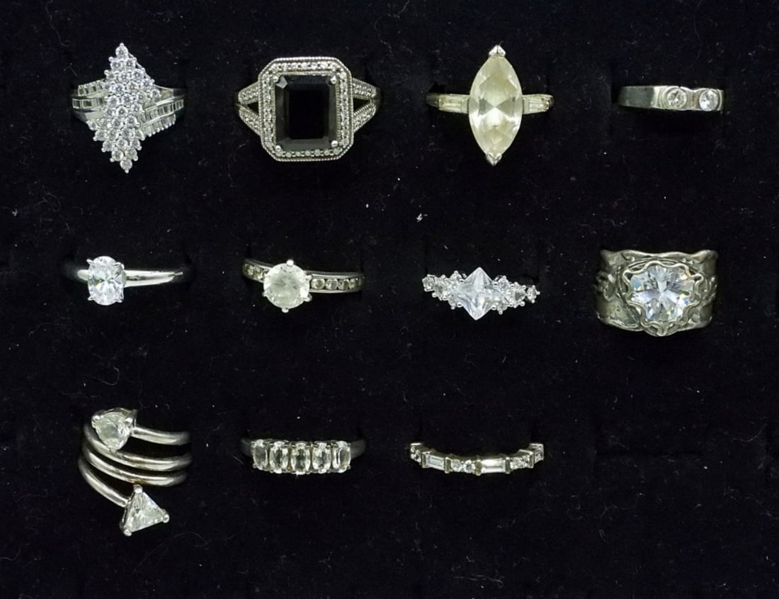 (11) BRIDAL STYLE 925 RINGS (1 of 2)