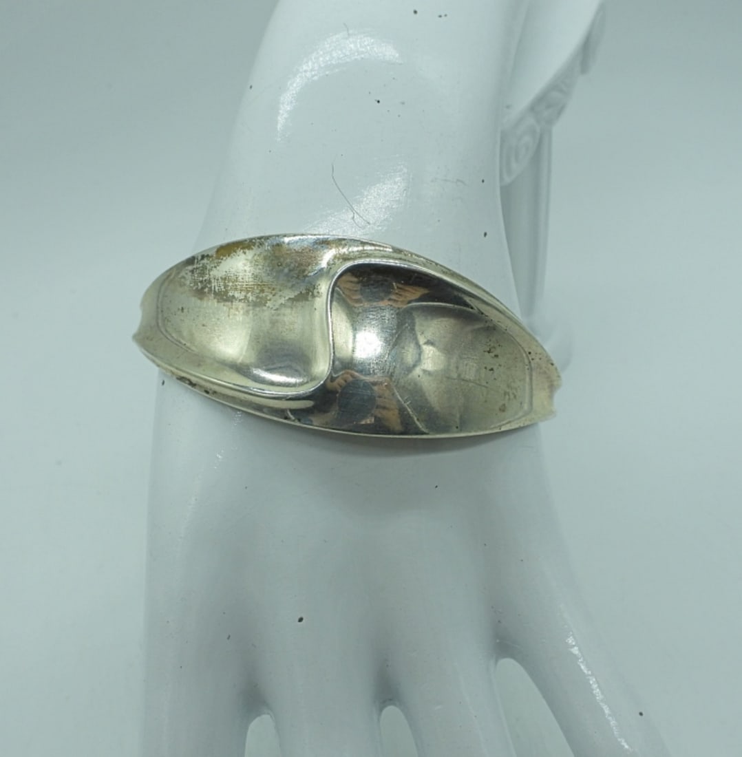 DAVID ANDERSEN-NORWAY BANGLE: BJORN SUGURD OSTERN FOR DAVID ANDERSEN-NORWAY 1960s-VINTAGE STERLING SILVER-MASSIVE BANGLE-VERY HEAVY! 35.7 DWT