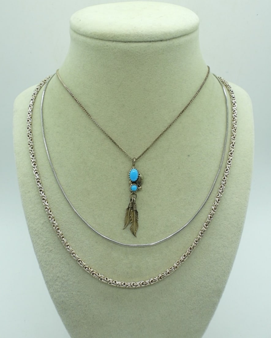 (3) STERLING NECKLACES (1 of 1)
