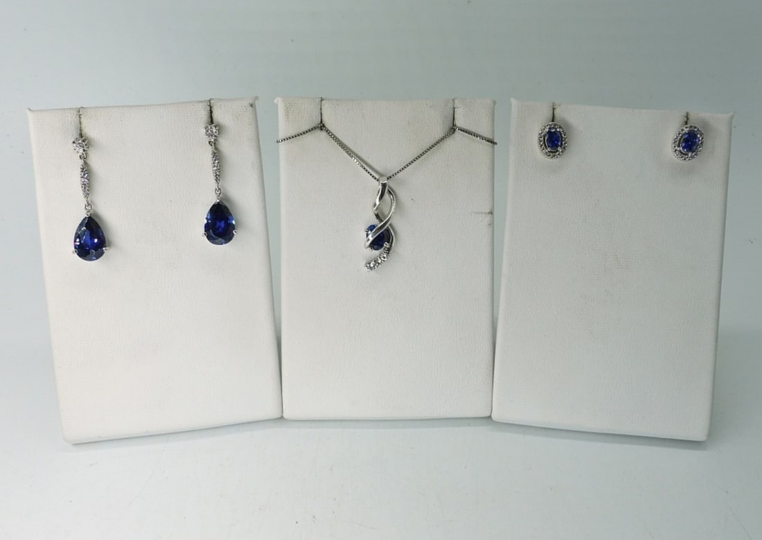 TANZANITE COLORED STERLING SET (1 of 4)