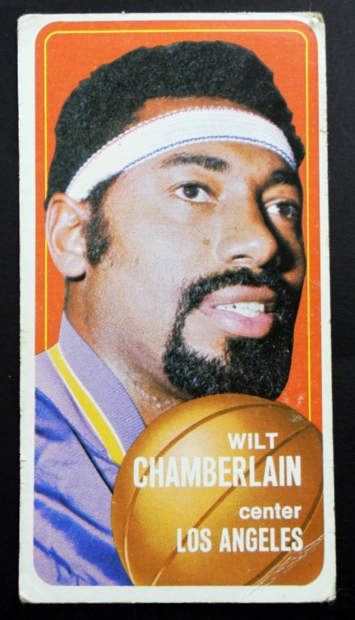 70/71 TOPPS BASKETBALL #50 WILT CHAMBERLAIN: TOPPS BASKETBALL #50 WILT CHAMBERLAIN, LOS ANGELES VG