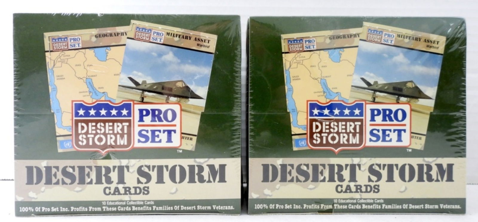 (2) 1991 PRO SET DESERT STORM CARDS , SEALED (1 of 2)