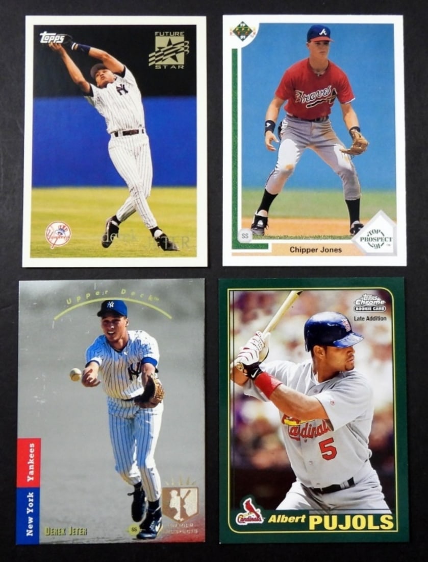 (4) BASEBALL ROOKIES- JETER, PUJOLS, (1 of 2)