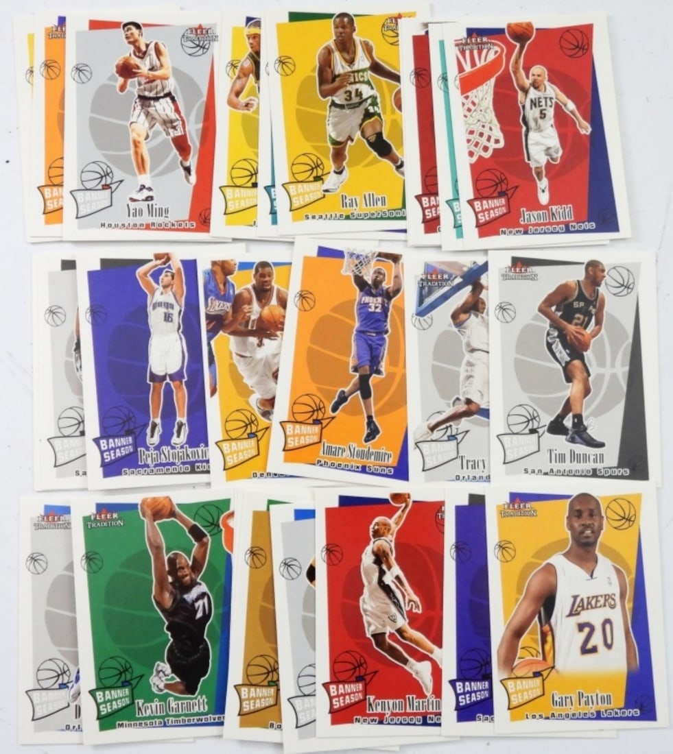 (29) 2003 FLEER  BANNER SEASON BASKETBALL CARDS (1 of 2)