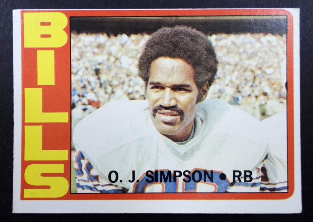 (1) 1972 TOPPS #160 O.J. SIMPSON (1 of 2)