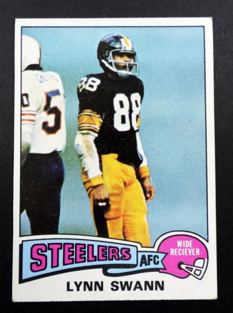 (1) 1975 TOPPS #282 LYNN SWANN: HOF PITTSBURGH STEELERS WIDE RECEIVER,