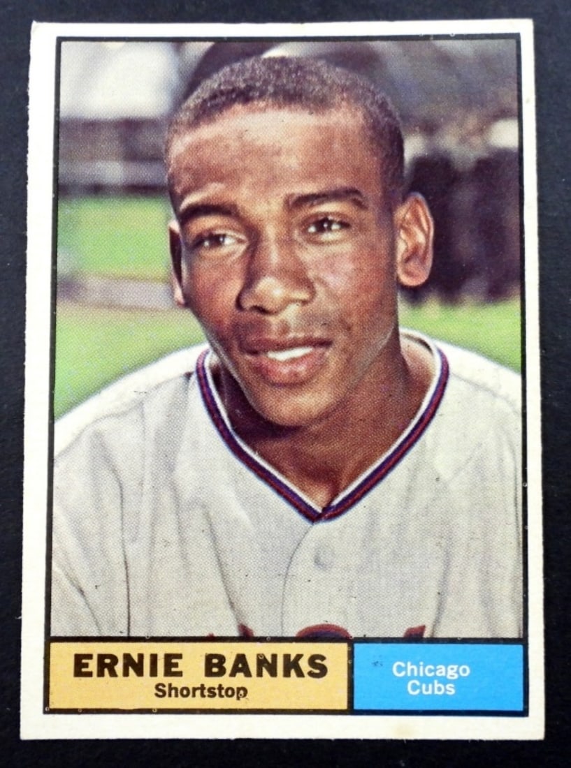 (1) 1961 TOPPS #350 ERNIE BANKS BASEBALL (1 of 2)