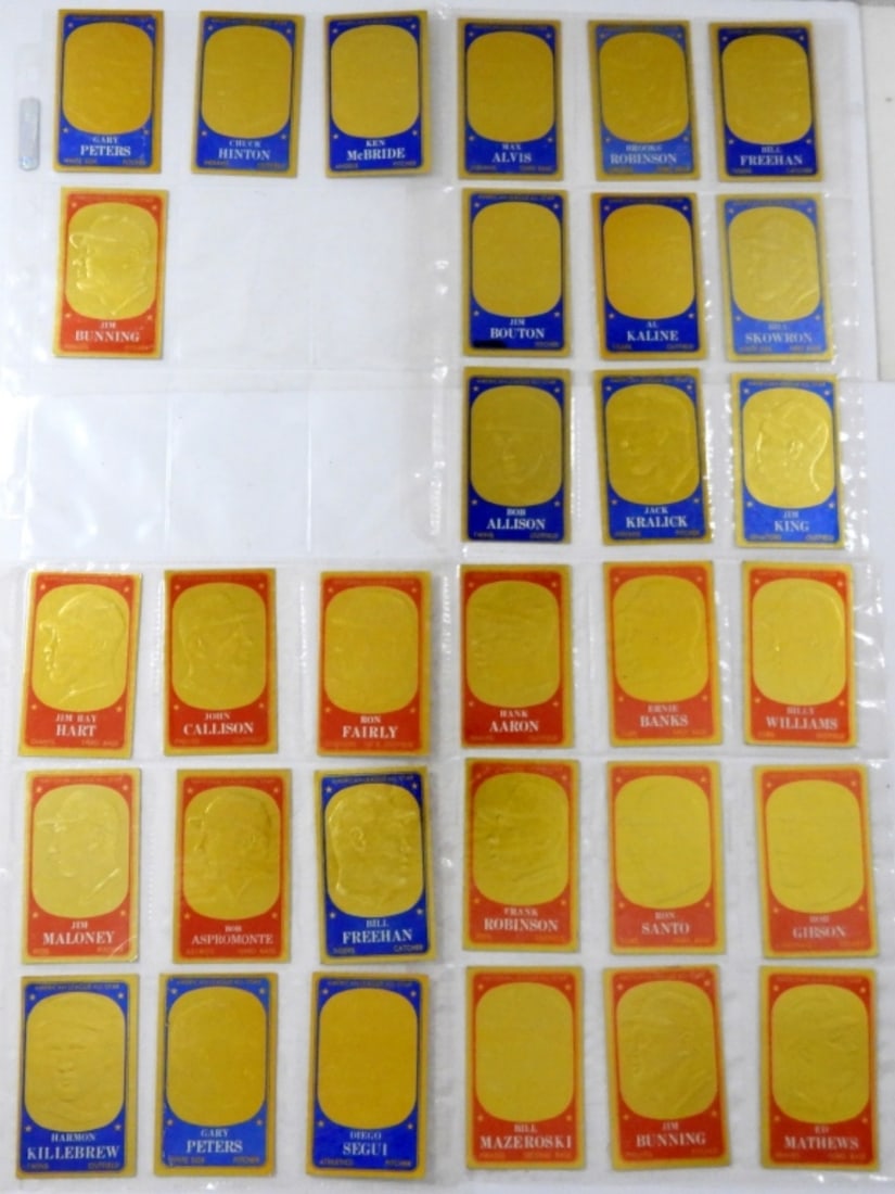 (31) 1965 TOPPS EMBOSSED CARDS w/STARS (1 of 2)