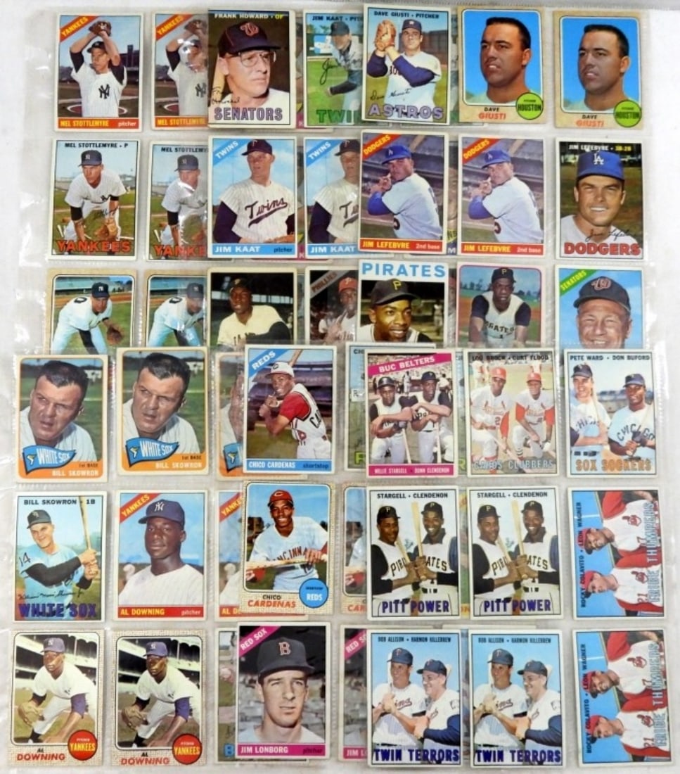 (54) BASEBALL CARDS from the 1960's (1 of 5)