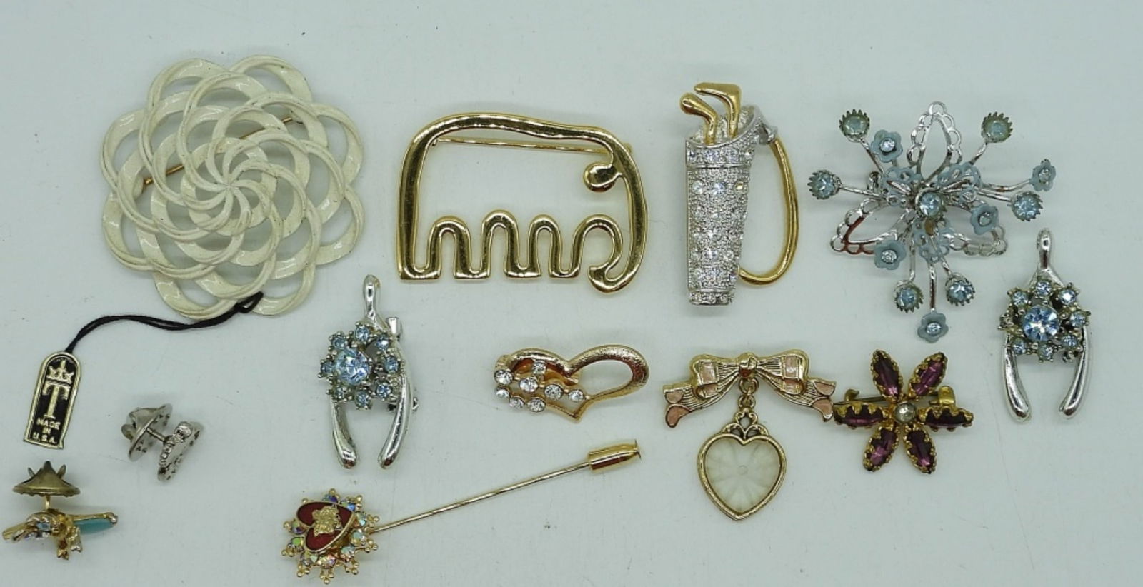 TRIFARI NWT BROOCH & 11 MORE PINS (1 of 2)