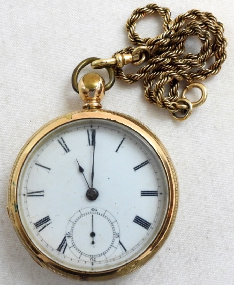 AMERICAN WALTHAM KEY-WIND WATCH: NOT RUNNING - SERIAL #1123755 - NO KEY