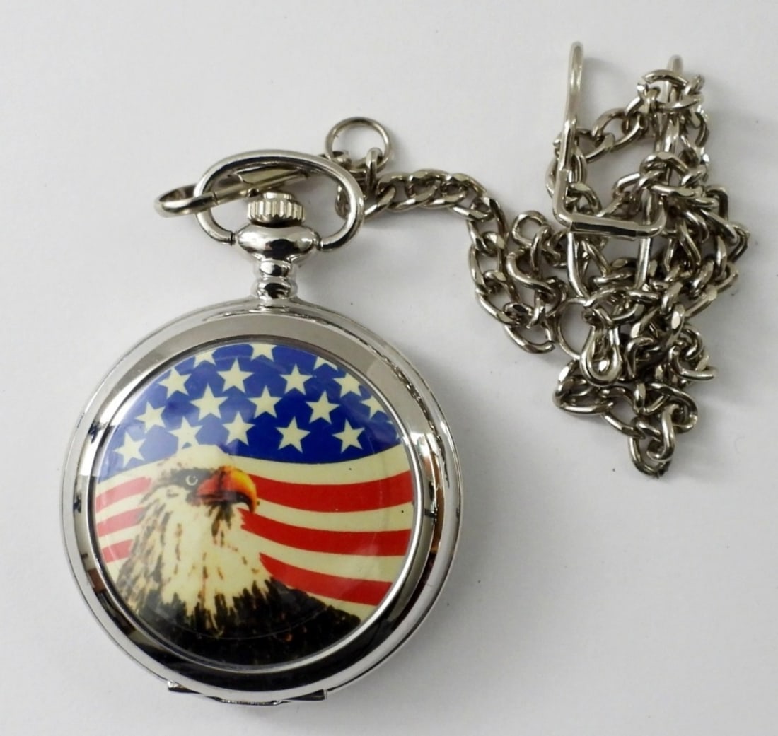 WORKING QUARTZ 16 SIZE  POCKET WATCH (1 of 2)