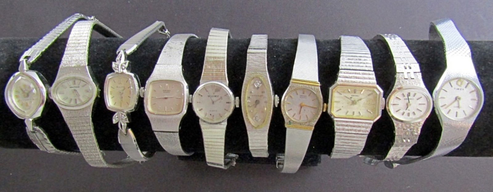 (10) LADIES VINTAGE WATCH LOT: (1) WITTNAUER - UNTESTED LOT
