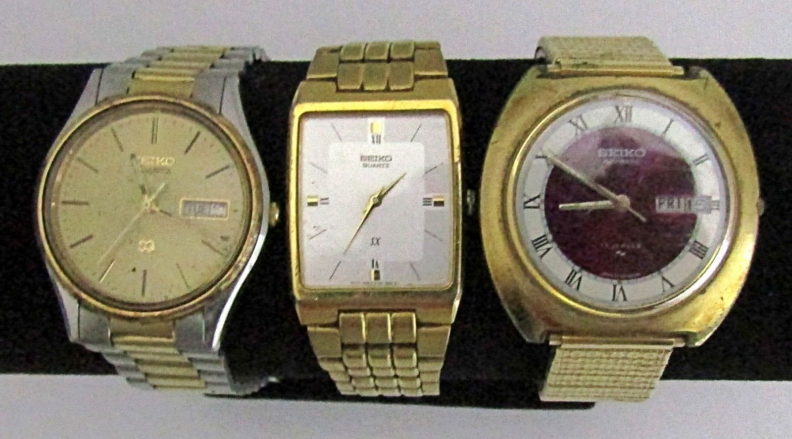 (3) SEIKO MEN's WATCHES (1) RUNNING (1 of 2)
