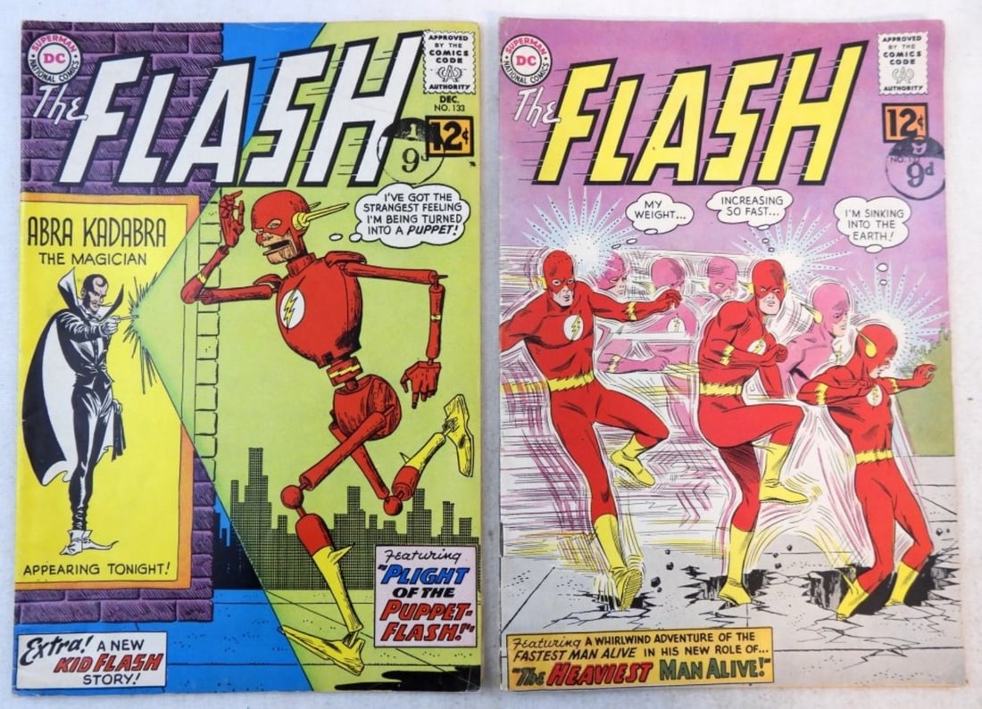 (2) 1962 THE FLASH #132 & #133 DC COMICS (1 of 2)
